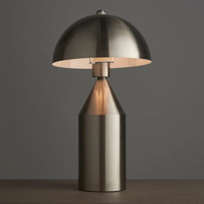 Anson Lighting Naya Brushed Nickel Contemporary 1 Light Table Light from B&Q