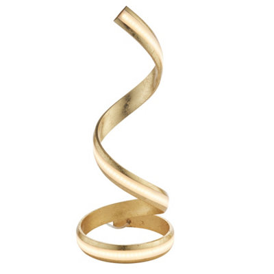 Luminosa Lighting Luminosa Aria Integrated Led Table Lamp Gold LeafWhite Acrylic from B&Q