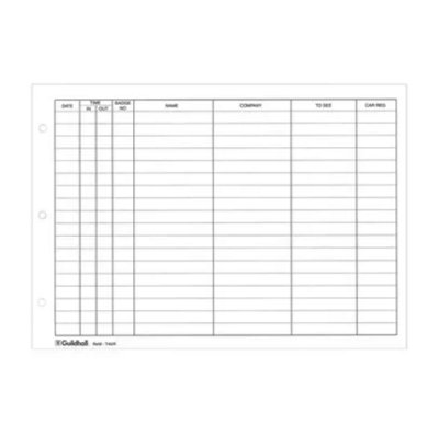 Guildhall Refill for Loose-leaf Visitors Book 50 Sheets A4 Ref T40RZ - Image 9