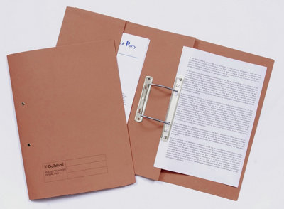 ExacomptaRef 349-OrgzGuildhallPocket Spiral File315Gsm Heavyweight ManillaHolds A4 & Foolscap DocumentsLeft Hand from B&Q