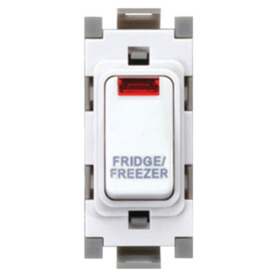 Deta G3582 Grid Switch 20 Amp Dp With Neon Marked Fridge Freezer (White) from B&Q