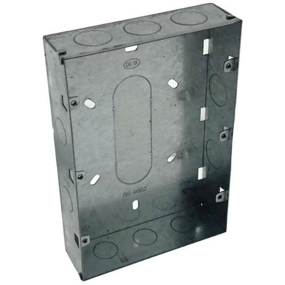 Deta Db172 Grid Switch Mounting Box Flush 9 / 12 Gang from B&Q