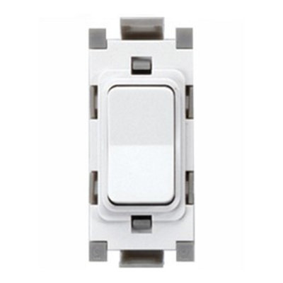 Deta G3516 Retractive Grid Switch 2 Way & Centre Off Sp 20A from B&Q