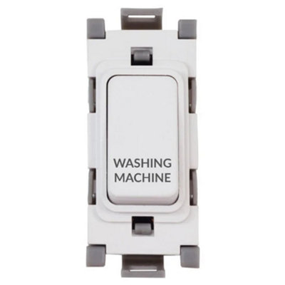 Deta G3554 Grid Switch 20 Amp Dp Marked Washing Machine (White) White