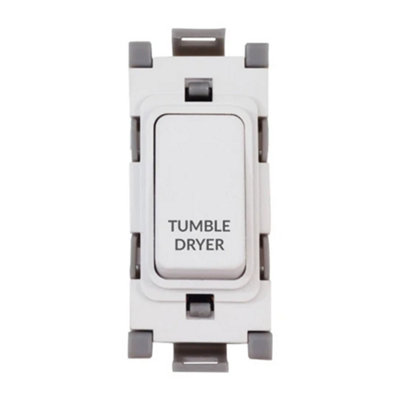 Deta G3555 Grid Switch 20 Amp Double Pole Maked Tumble Dryer (White) from B&Q