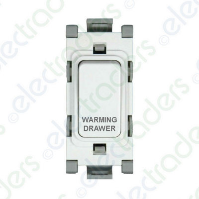 Deta G3566 Grid Switch 20 Amp Dp Marked Warming Drawer (White) from B&Q