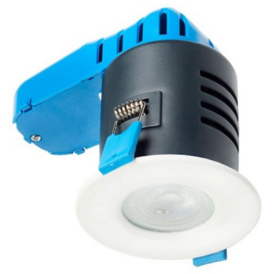 Deta L1701Wh4 Ip65 Led Fire Rated Downlight Dimmable Matt White4000K