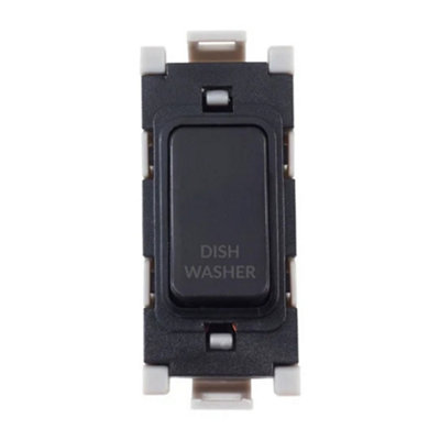 Deta G3556Bk Grid Switch 20 Amp Double Pole Marked Dish Washer (Black) from B&Q