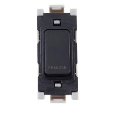 Deta G3558bk Grid Switch 20 Amp Double Pole Marked Freezer (Black) Black
