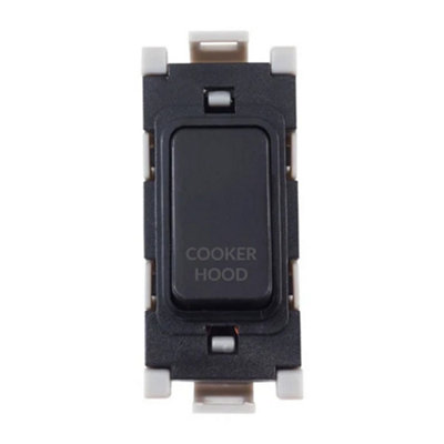 Deta G3560Bk Grid Switch 20 Amp Double Pole Marked Cooker Hood (Black) from B&Q