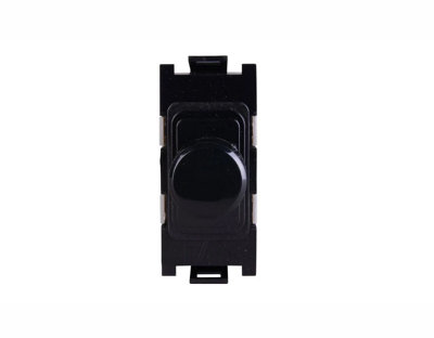 4 x Deta G3526BK LED Grid Dimmer Switch Modules 2 Way 250 Watt - Black - Image 8