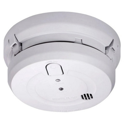 Deta 1164 Mains Powered Hard Wired Optical Smoke Alarm With Long Life Lithium Battery Back-Up from B&Q