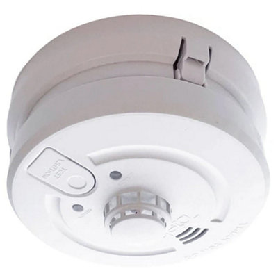 Deta 1171 Combined Optical Smoke & Heat Alarm Mains With Lithium Battery Back Up from B&Q