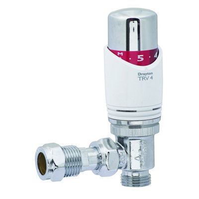 B&Q -  Trv4 15mm Angled With Lockshield & Drain Off Pack