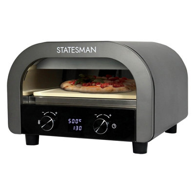 Statesman Skpo0E13B Electric Pizza Oven, 12 Inch, Grey