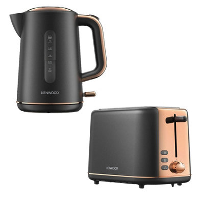 Kenwood Abbey Lux 1.7 Kettle & 2 Slice Toaster SetGrey/rose Gold from B&Q