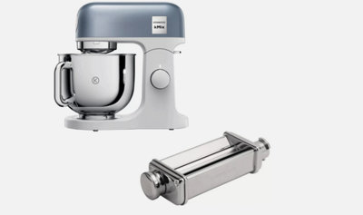 B&Q -  5L Kmix Stand Mixer Blue & Lasagne Roller