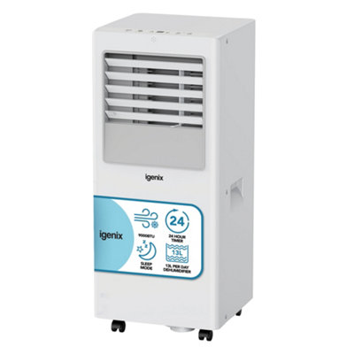 Igenix Igac01009W 9000 Btu 3-In-1 Portable Air ConditionerWhite from B&Q