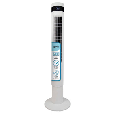 Igenix Igfd6043W Digital Tower Fan43 InchWhite from B&Q