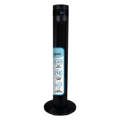 Igenix Igfd6035B Digital Tower Fan35 InchBlack from B&Q