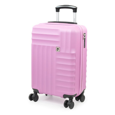 Pierre Cardin Soleil Cabin Pink Hard Shell Suitcase  8 Wheels & Tsa Lock from B&Q