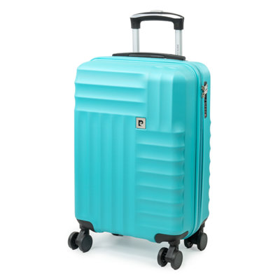 Pierre Cardin Soleil Cabin Teal Hard Shell Suitcase  8 Wheels & Tsa Lock from B&Q