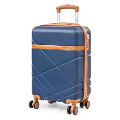 London Fog Eton Small Navy Hard Shell Suitcase8 Spinner Wheels And Tsa Lock from B&Q