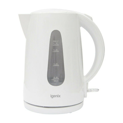 Igenix  Ig7105Cordless Jug KettleRemovable Washable Filter1.7 Litre3000WWhite