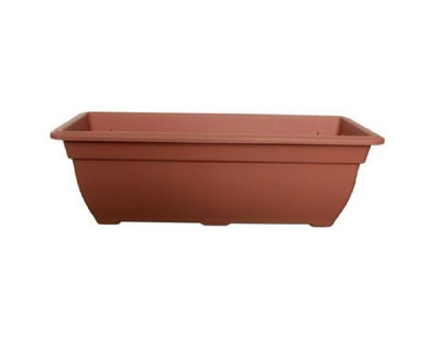 B&Q -  Terracotta Bell Trough Planter 50Cm