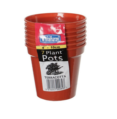 Pack Of 7 Whitefurze 10Cm Seed Pots from B&Q