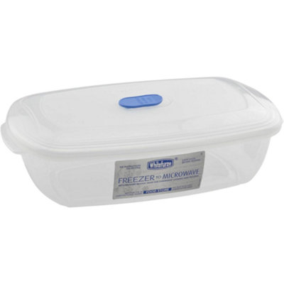 Whitefurze  Food Container  Rectangle  Clear 1L from B&Q