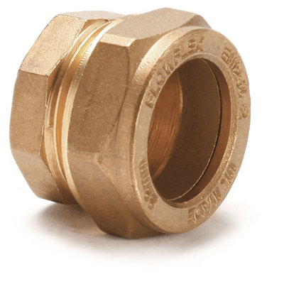 Plumbright P923.7 Compression Stop End Fitting 35mm from B&Q