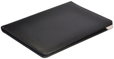 Masters Monolith Leather Conference Folder With A4 PadBlack
