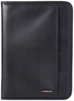 Monolith Conference Folder With Pad Clip A4 Black