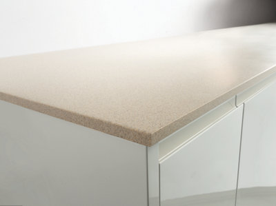 Carysil MetisSand 15mm Solid Surface Kitchen Worktop 3050mm X 620mm X 15mm from B&Q