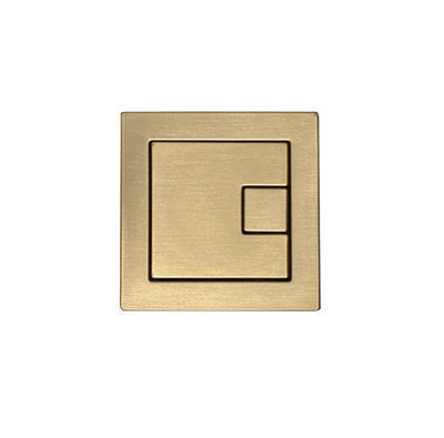 Roper Rhodes Tr9035 Brushed Brass Square Dual Flush ButtonTr9001 Tr9002 from B&Q
