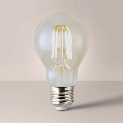 Valuelights Amber/Light/White Values Pack Of 4W Led Filament Es E27 Gls Bulb - Warm 2700K Size 5