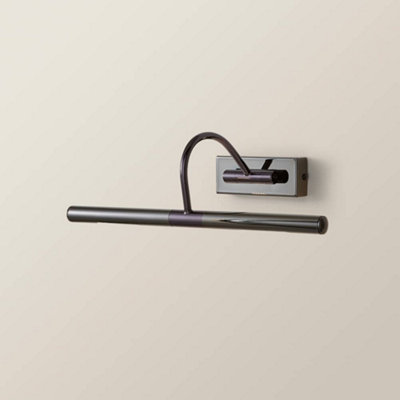Valuelights Capri Pair Of Black Chrome Mains Powered Twin Picture Wall Lights from B&Q