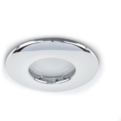 Valuelights Fire Rated Bathroom/shower Ip65 Rated Chrome Domed Ceiling DownlightIncludes 5W Led Bulb 6500K Cool White