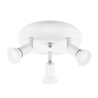 Valuelights Ceiling Bar Spotlight And Gu10 Spotlight Led 5W Cool 6500K Bulbs White