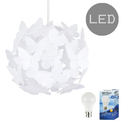 Valuelights White Ceiling Shade And Bulb (D)31.5Cm from B&Q