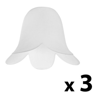 Valuelights 3 Pack White Ceiling Shade (D)14.5Cm from B&Q