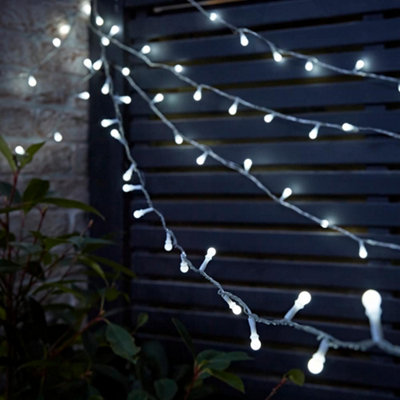B&Q -  Christmas Bubble White Outdoor String Lights