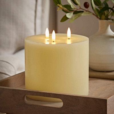 Valuelights Unisex Ivory Led Flickering Flameless Real Wax Candle Light Decoration - Image 7