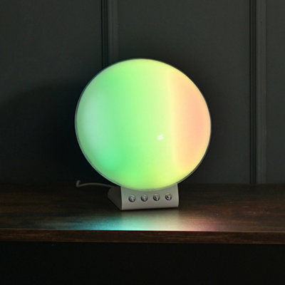 Valuelights Smart Sunrise Alarm Clock Wake Up LampDual Alarms And Snooze FunctionNatural Sounds With 2-In-1 Wireless Charger from B&Q