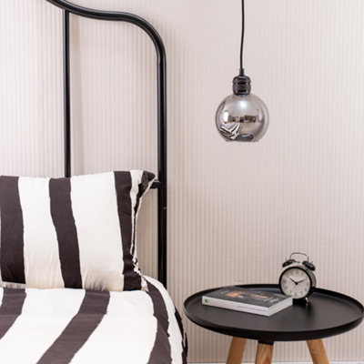 Valuelights Light Bellamy Easy Fit Smoked Glass Globe Lampshade Ceiling Shade (D)15Cm Small