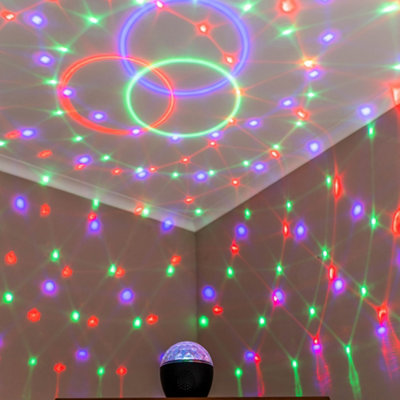 Valuelights Skylar Rgb Colour Changing Led Usb Music Speaker Light Projector from B&Q