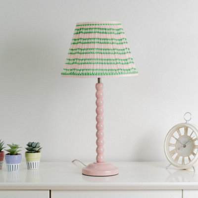 Valuelights Riza Tapered Pink Aztec Fabric Pleated Easy Fit Small Lamp Shade (D)27.5Cm from B&Q