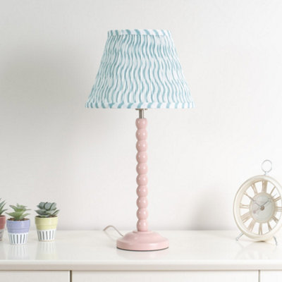 Valuelights Riza Tapered Green Arrow Fabric Pleated Easy Fit Small Lamp Shade (D)27.5Cm from B&Q