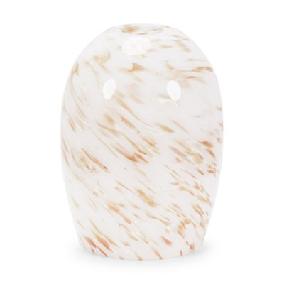 Valuelights India Confetti Glass Easy Fit Lamp Shade White